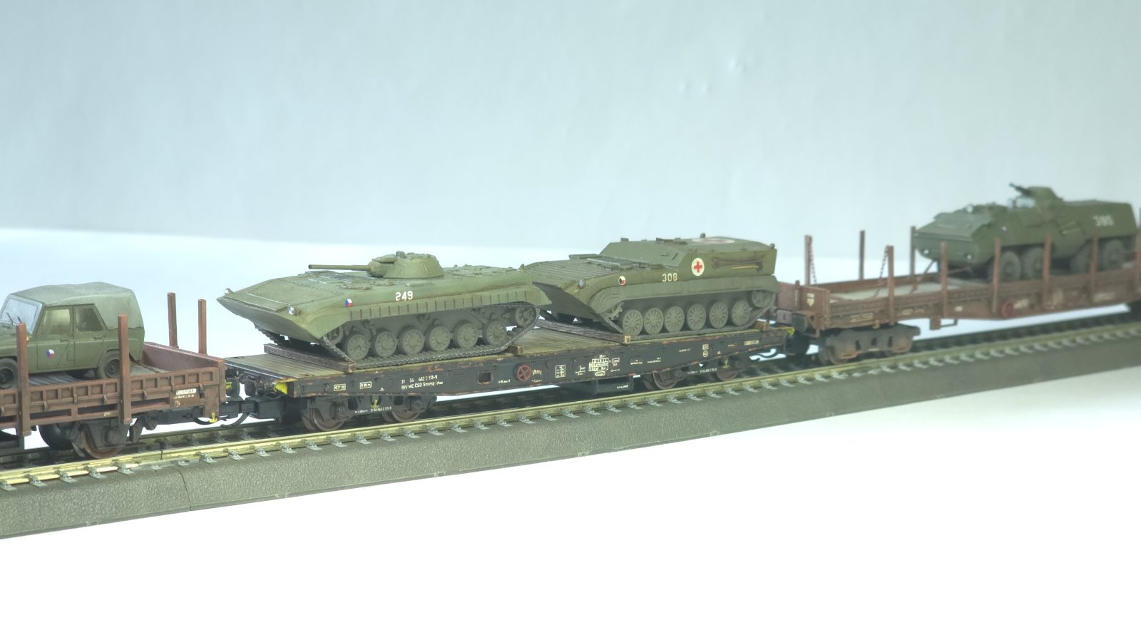 Smmp/Pao 10 ČSD s BVP 1 a BVP 1 sanita